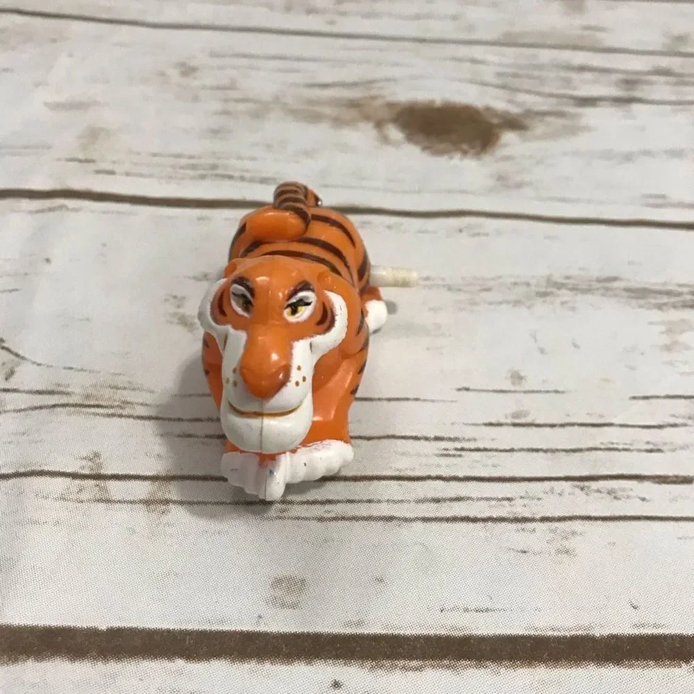 D Vintage Disney‎ Plastic Wind Up Jungle Book Shere Khan Tiger Toy